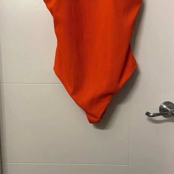 NWT Andie Asbury Rib One Piece Swimsuit Sire Orange Size XL - Picture 6 of 15